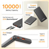 Ambrane Xtreme 10k (10000mAh Powerbank With 22.5w Boostedspeed)